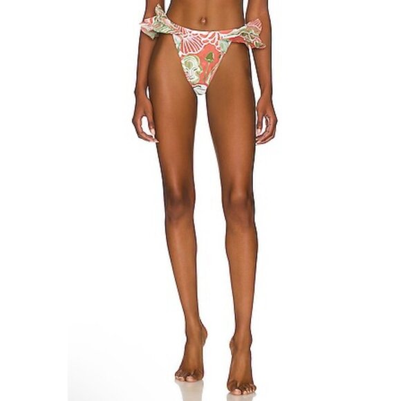 NWT Andrea Iyamah Salama Lilac High-Rise Bikini Bottom‎ High-Leg Cut XXL - Picture 1 of 10
